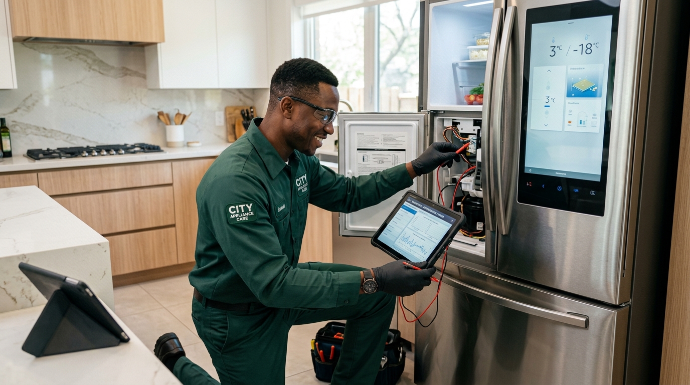 Raitech Technician Servicing Smart Appliance